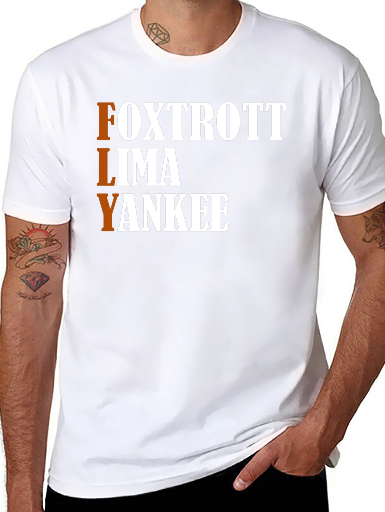 FLY Acronym T-Shirt - Foxtrott Lima Yankee