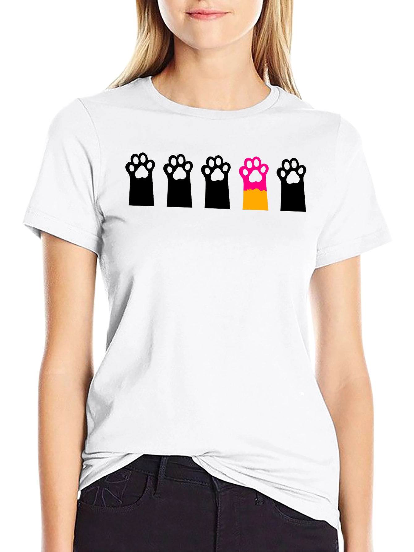Unique Paw Print T-Shirt