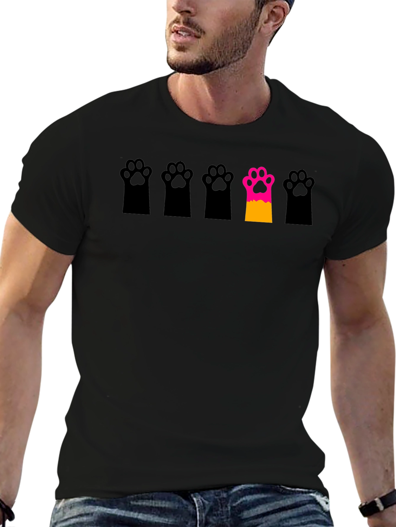 Unique Paw Print T-Shirt