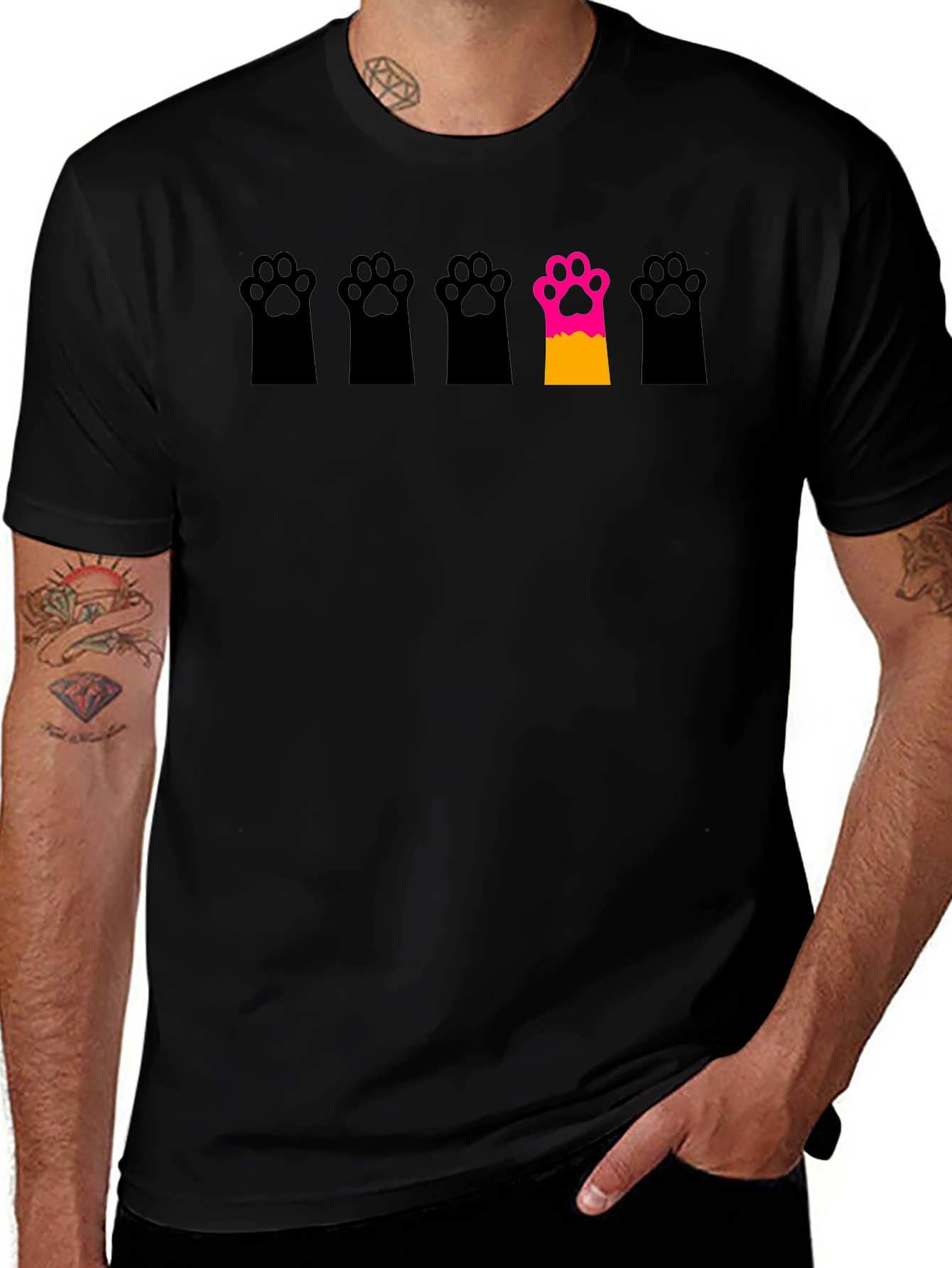 Unique Paw Print T-Shirt