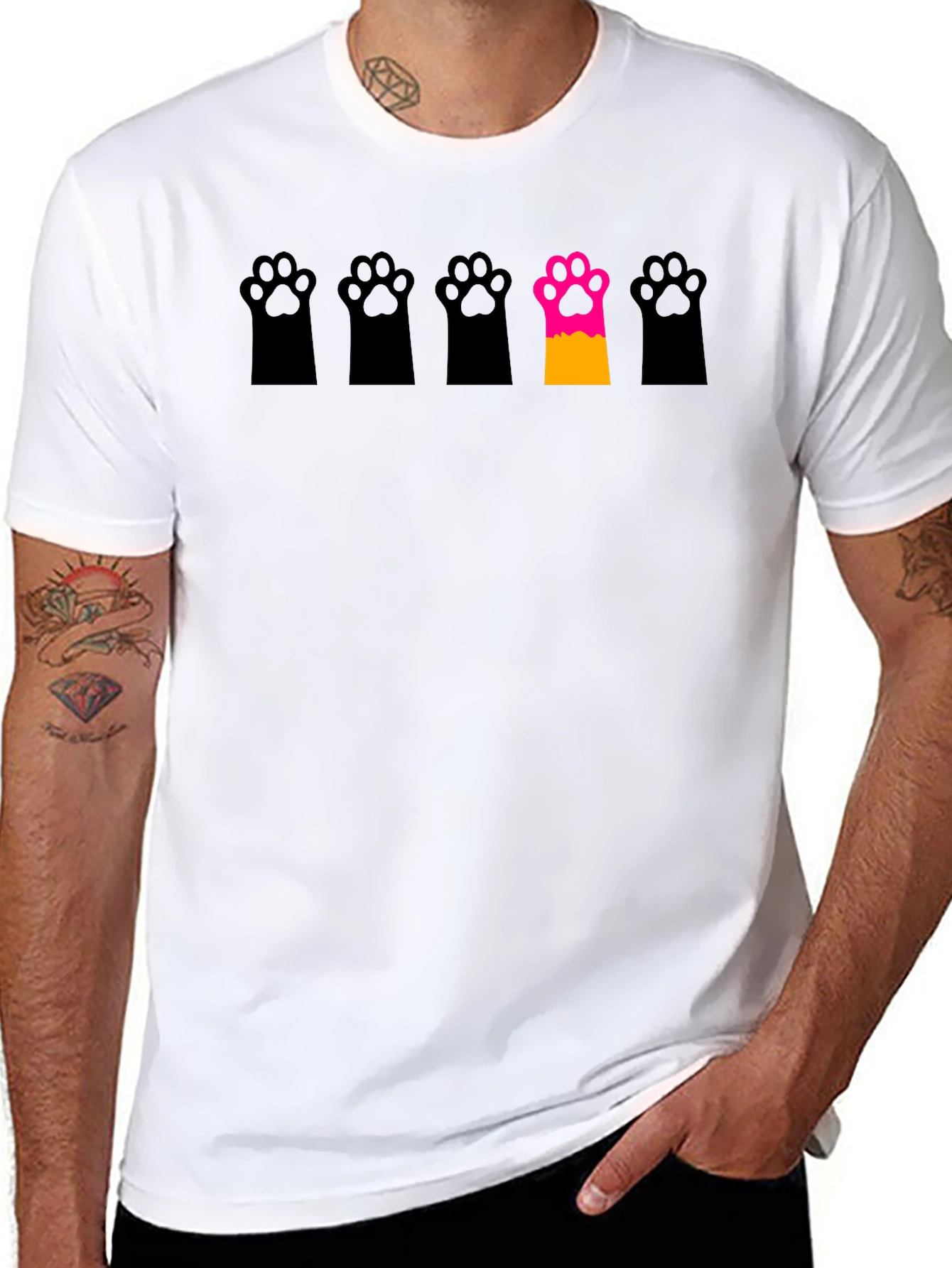 Unique Paw Print T-Shirt