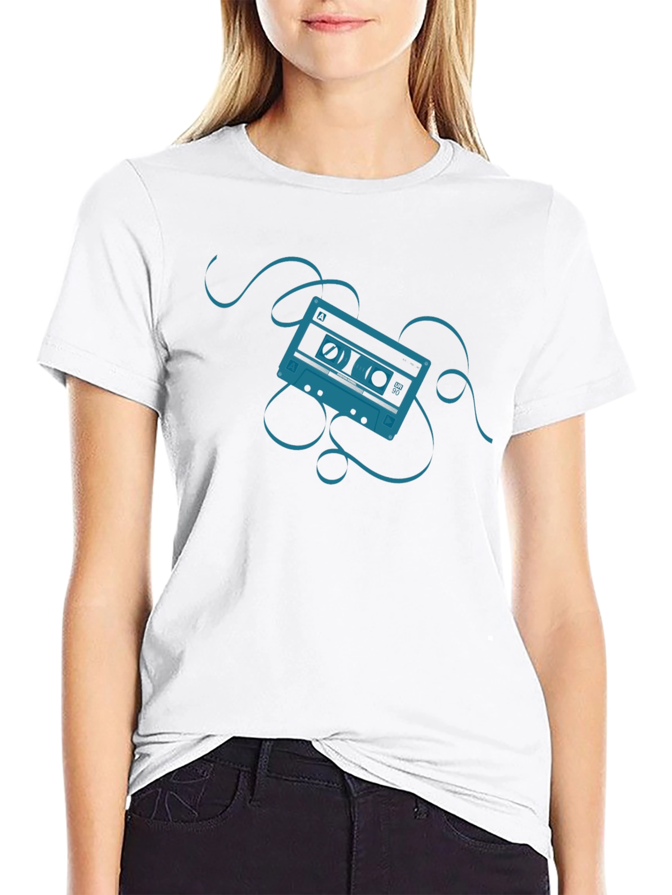 Retro Cassette Graphic T-Shirt