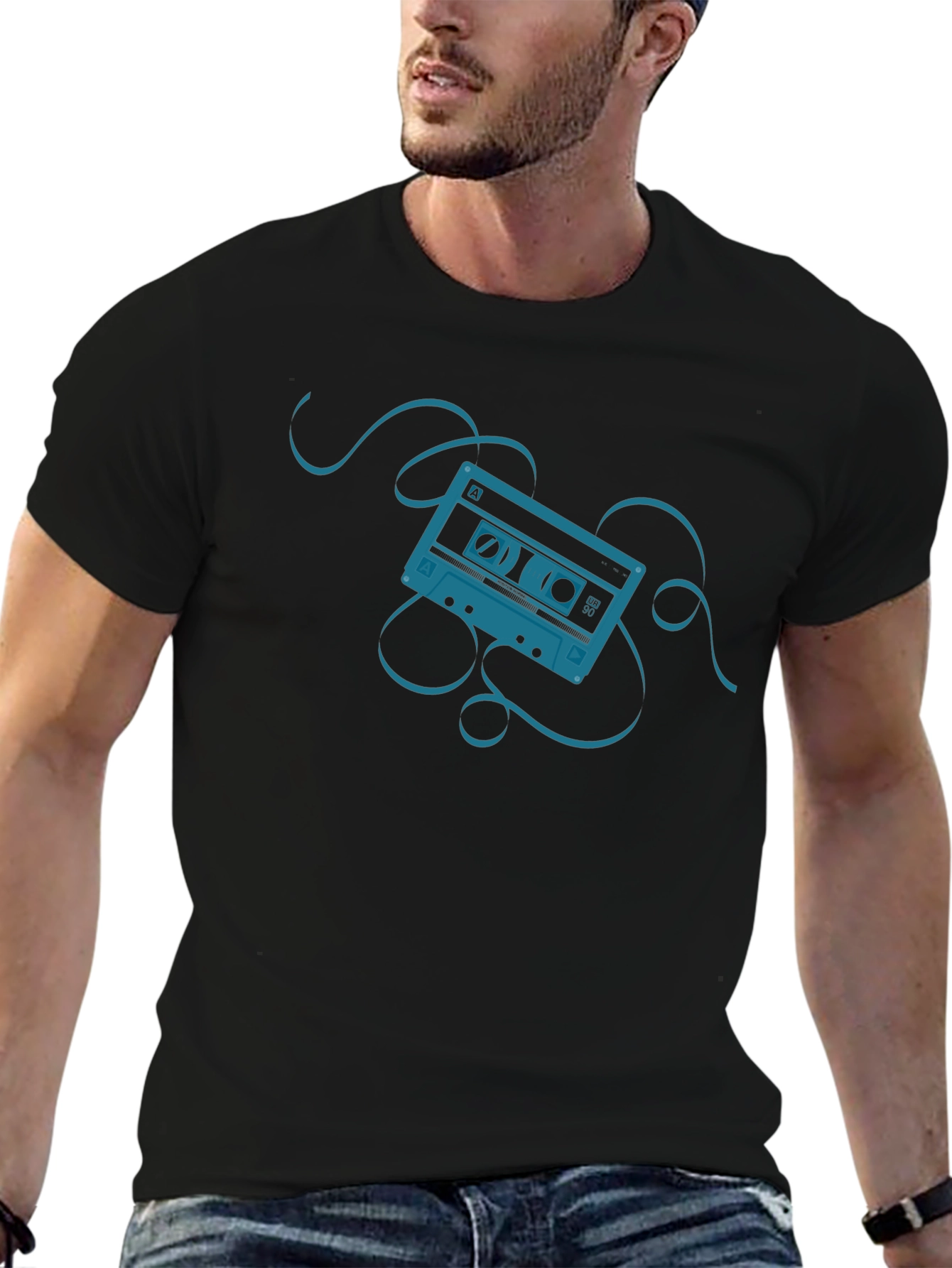 Retro Cassette Graphic T-Shirt