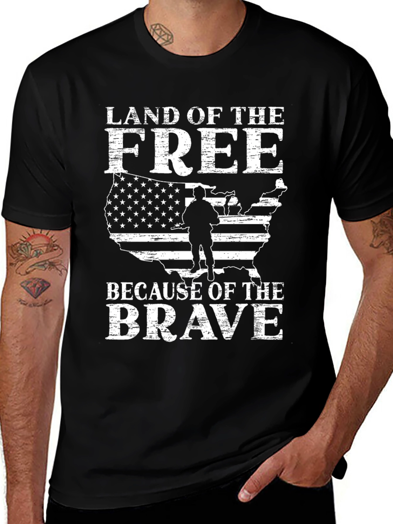 Land of the Free Patriotic T-Shirt