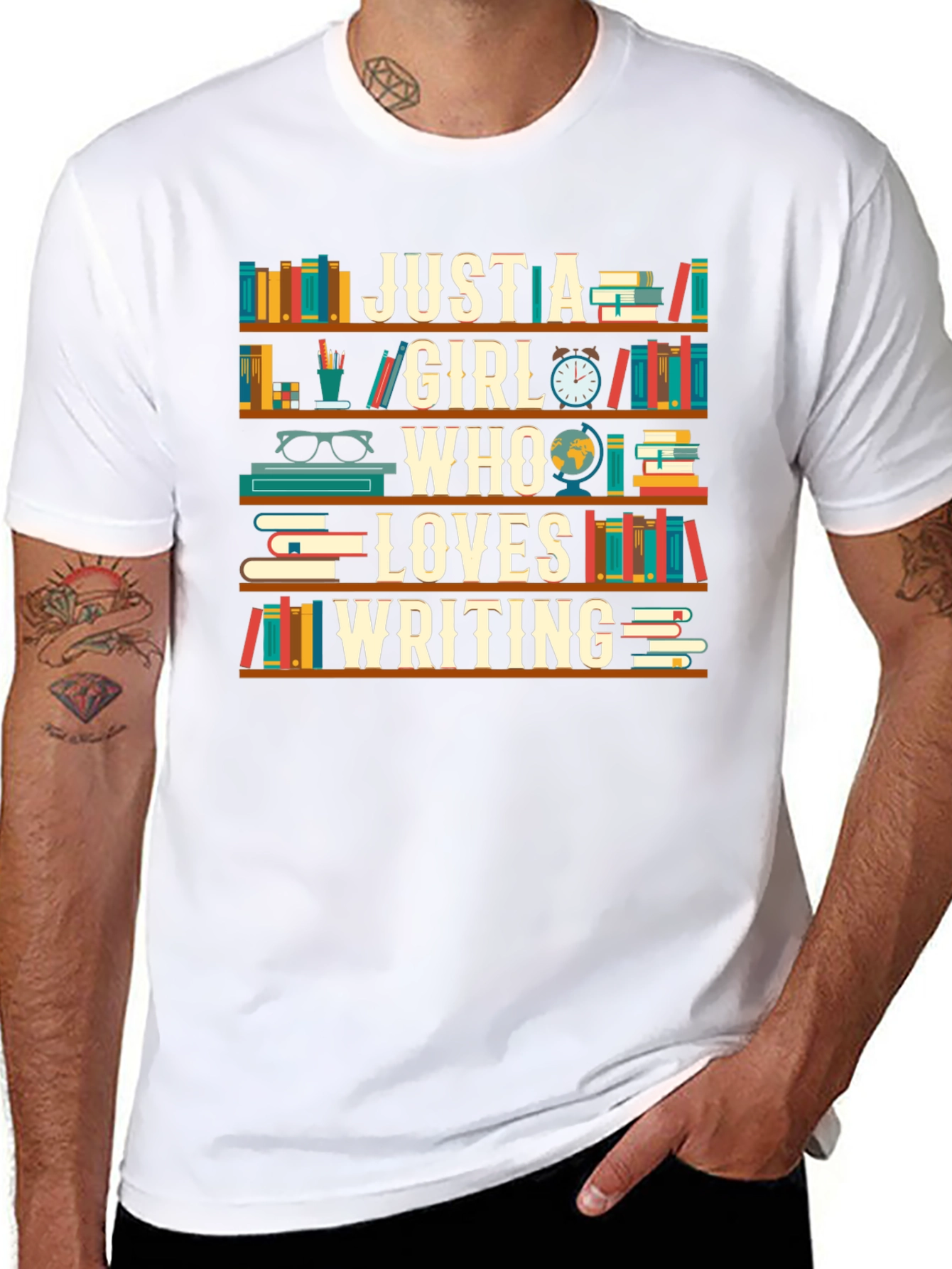 Just a Girl Who Loves Writing T-Shirt