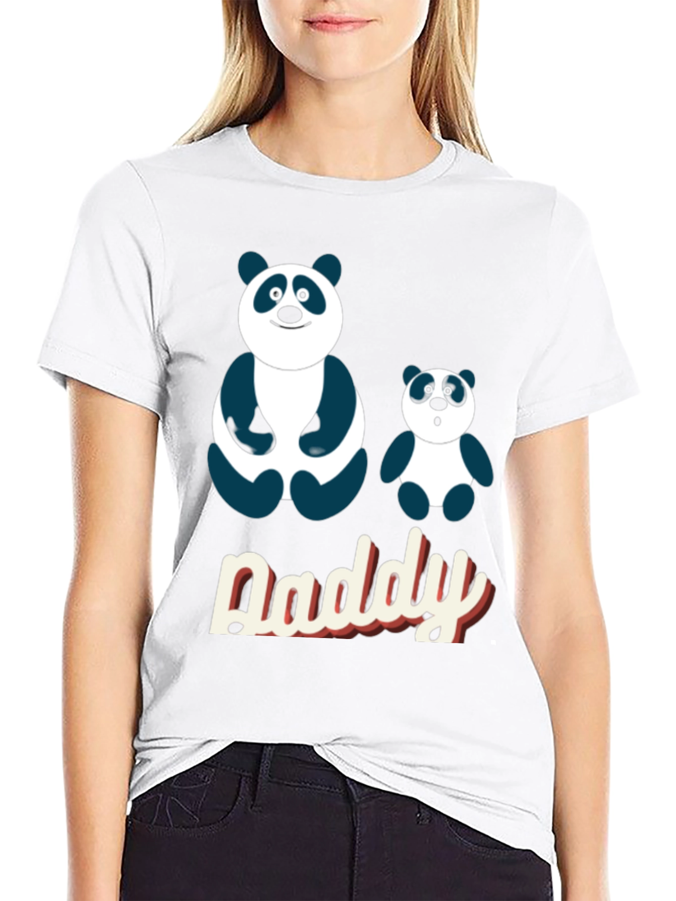 Daddy Panda Graphic T-Shirt