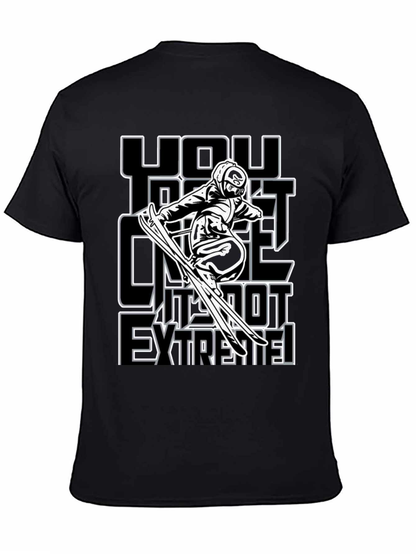 Extreme Skiing Graphic T-Shirt