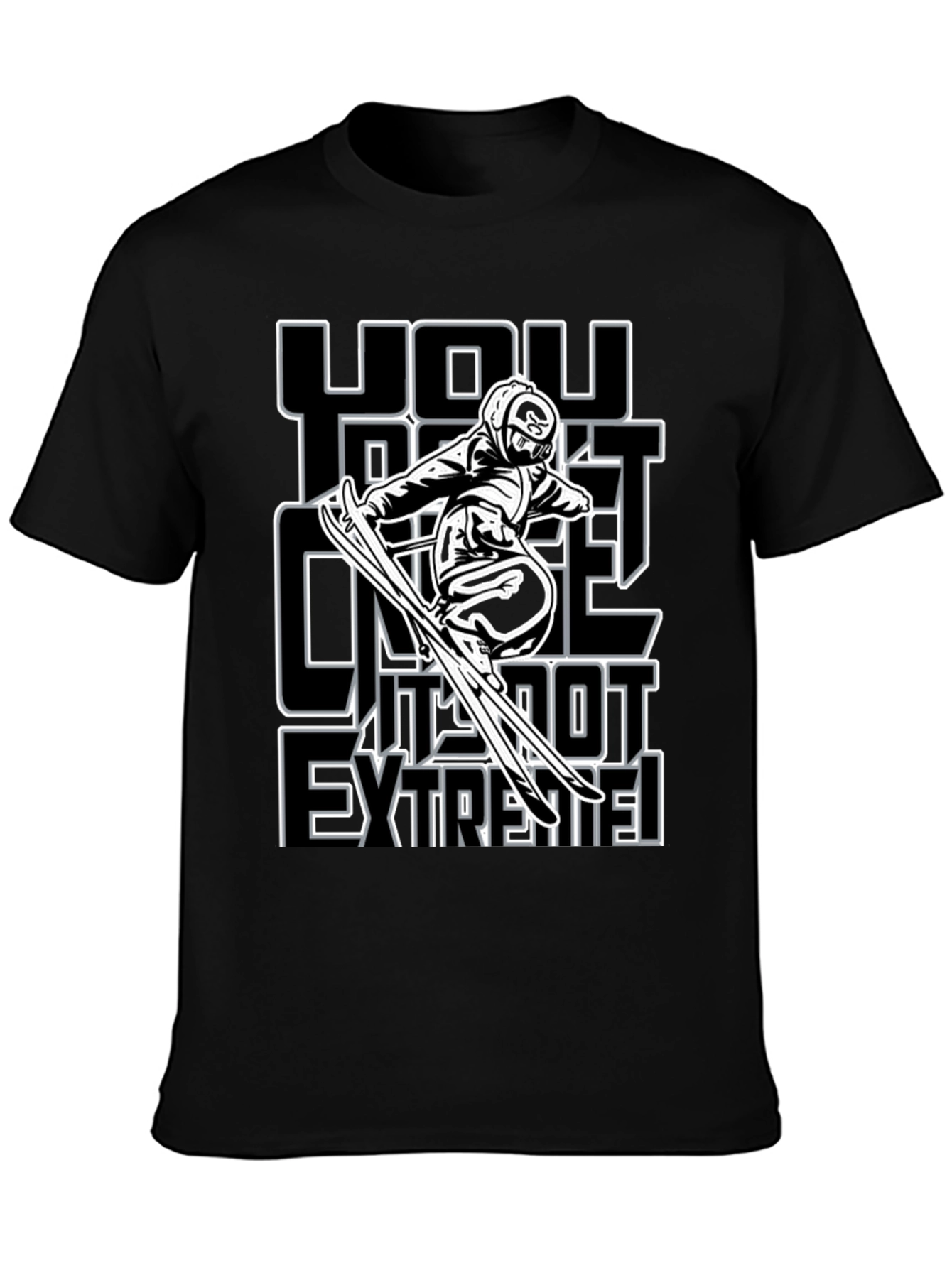 Extreme Skiing Graphic T-Shirt