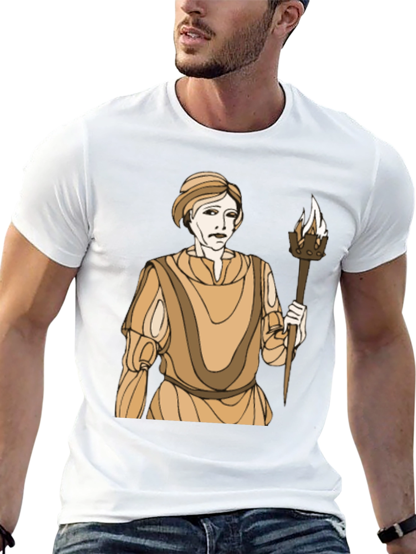 Torch Bearer Graphic T-Shirt - Black