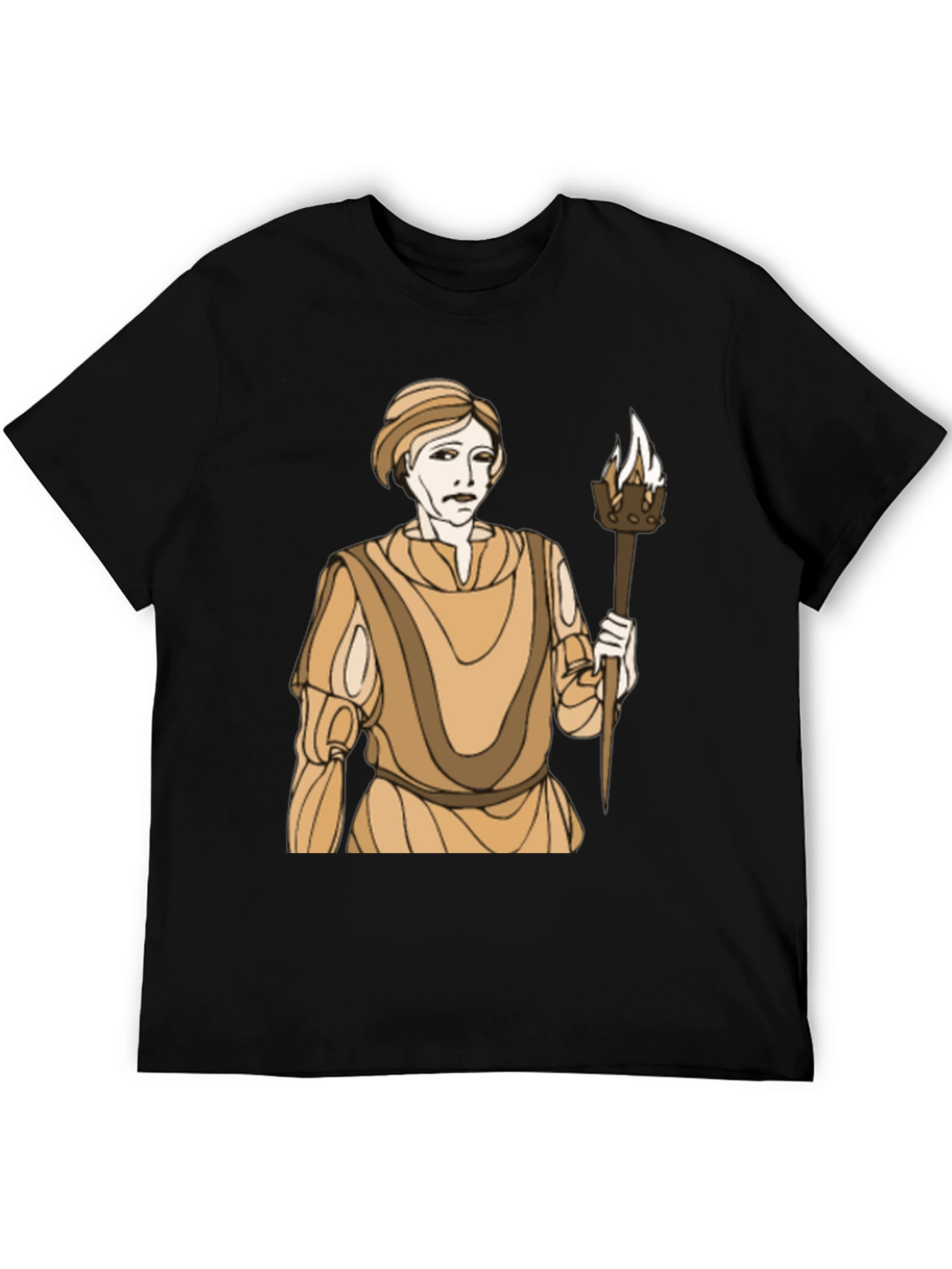 Torch Bearer Graphic T-Shirt - Black