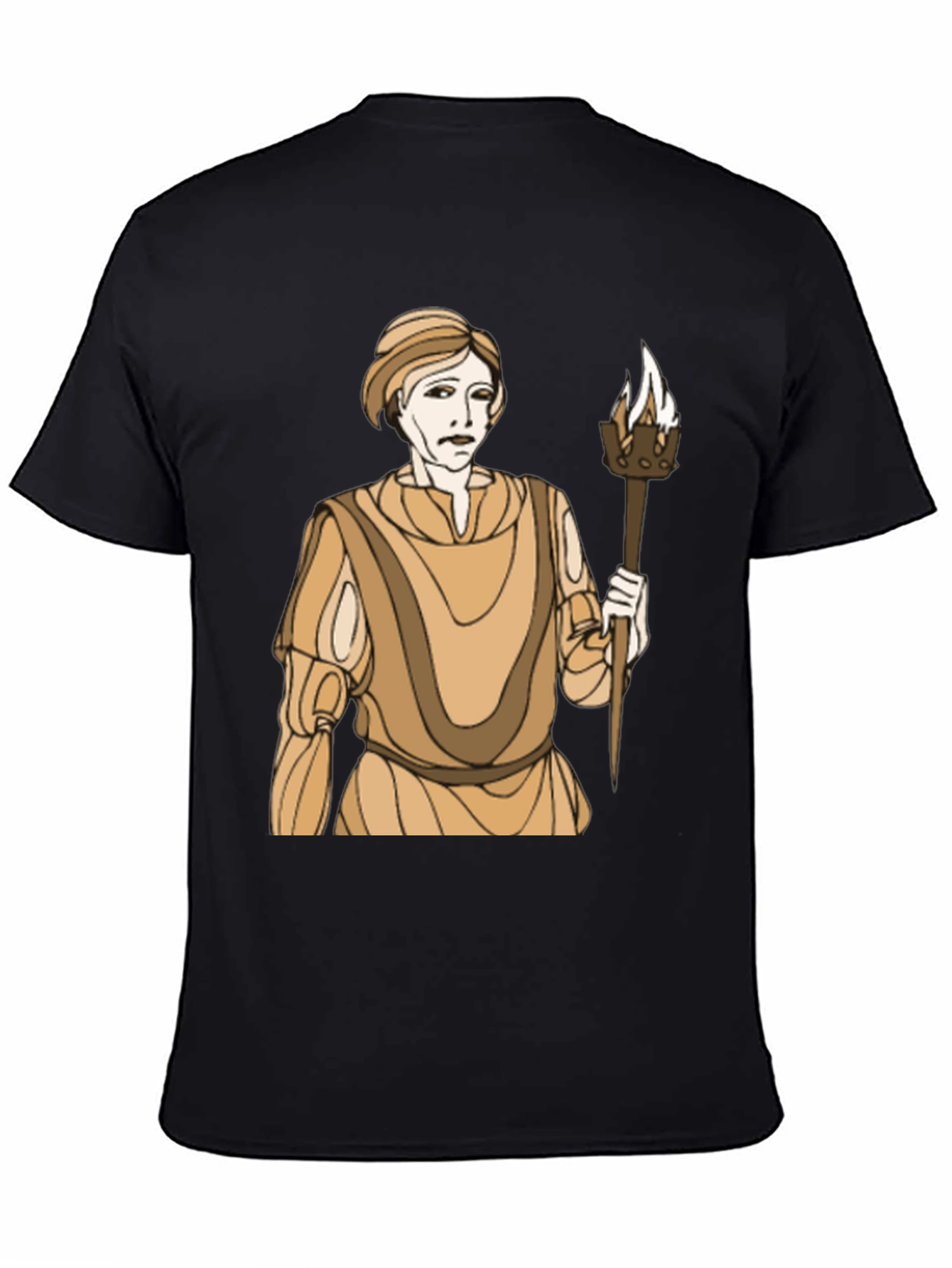 Torch Bearer Graphic T-Shirt - Black