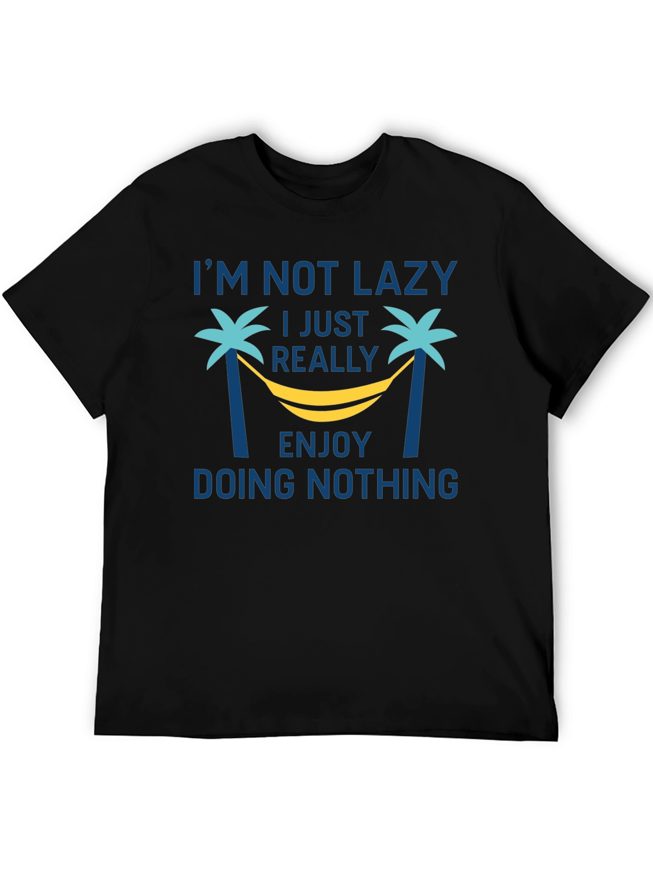 Lazy Enjoy Doing Nothing Graphic Tee
