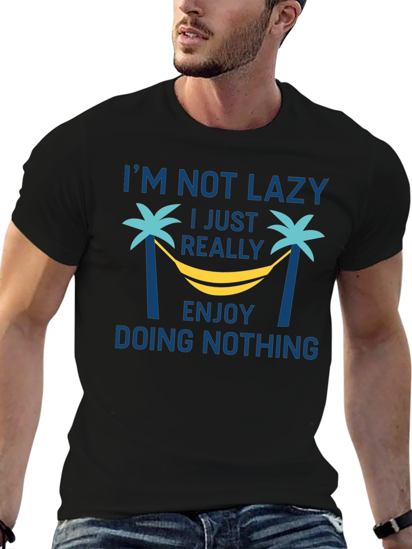 Lazy Enjoy Doing Nothing Graphic Tee