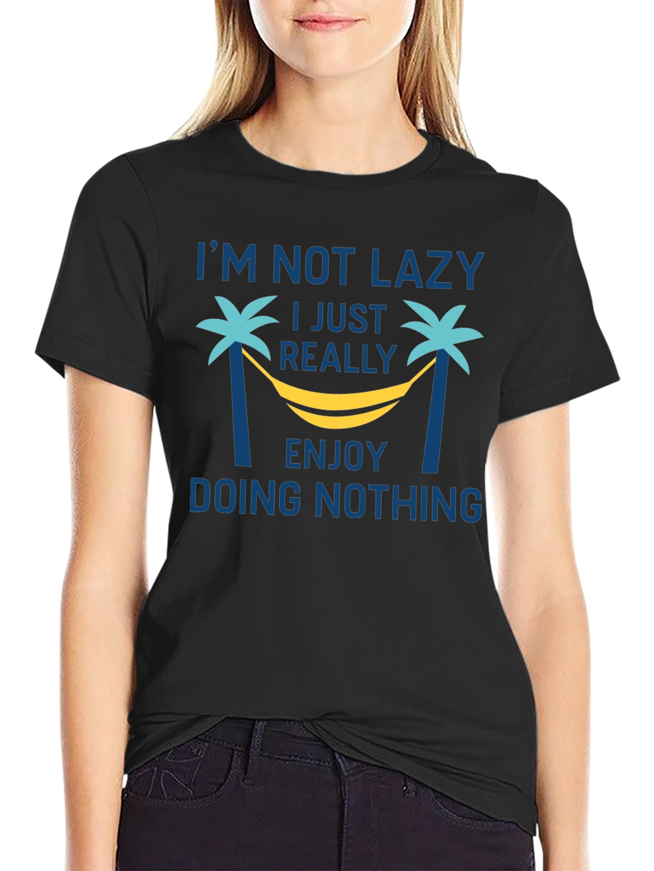 Lazy Enjoy Doing Nothing Graphic Tee