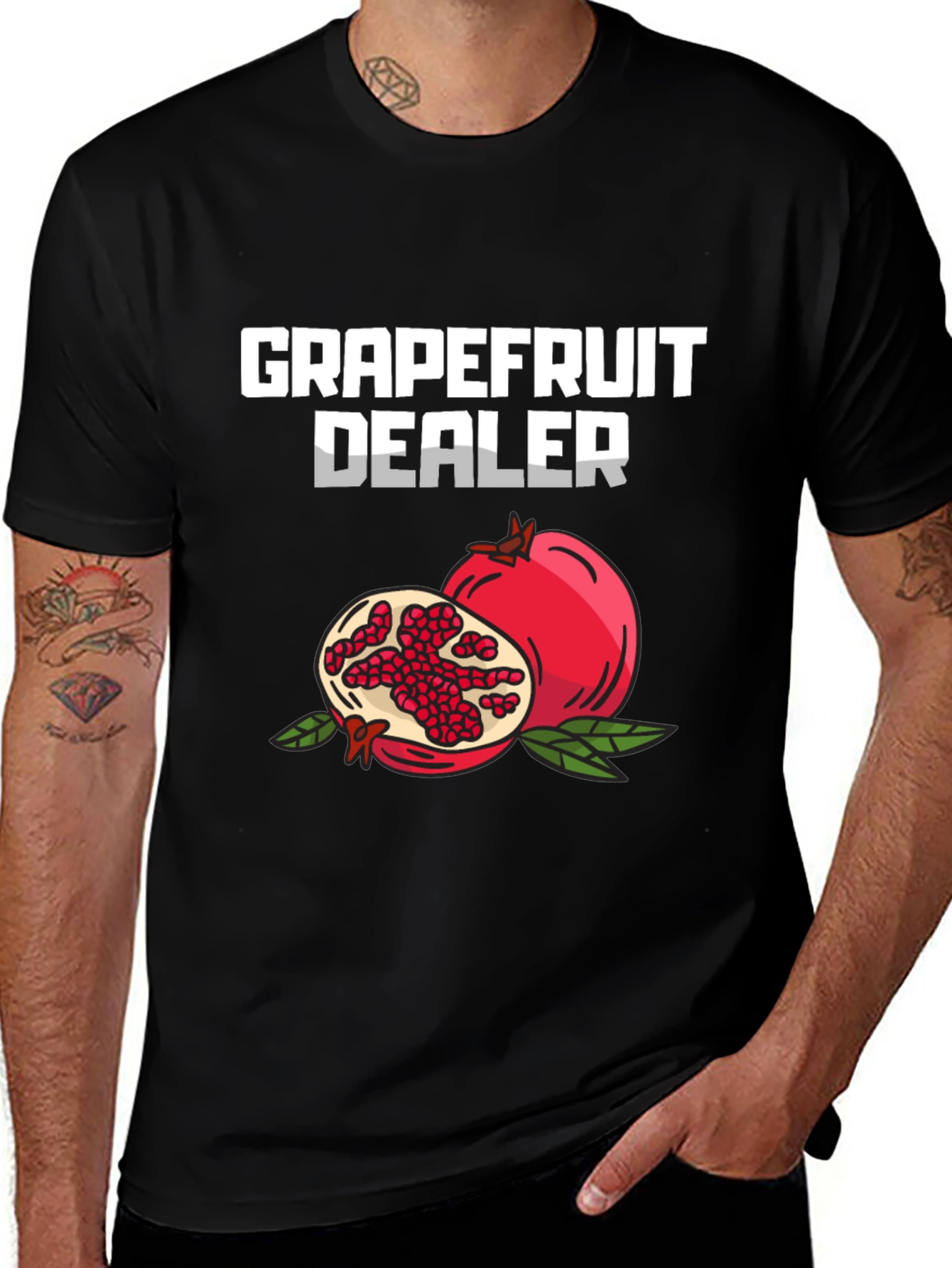 Grapefruit Dealer Graphic Tee - Funny Fruit Lover Shirt
