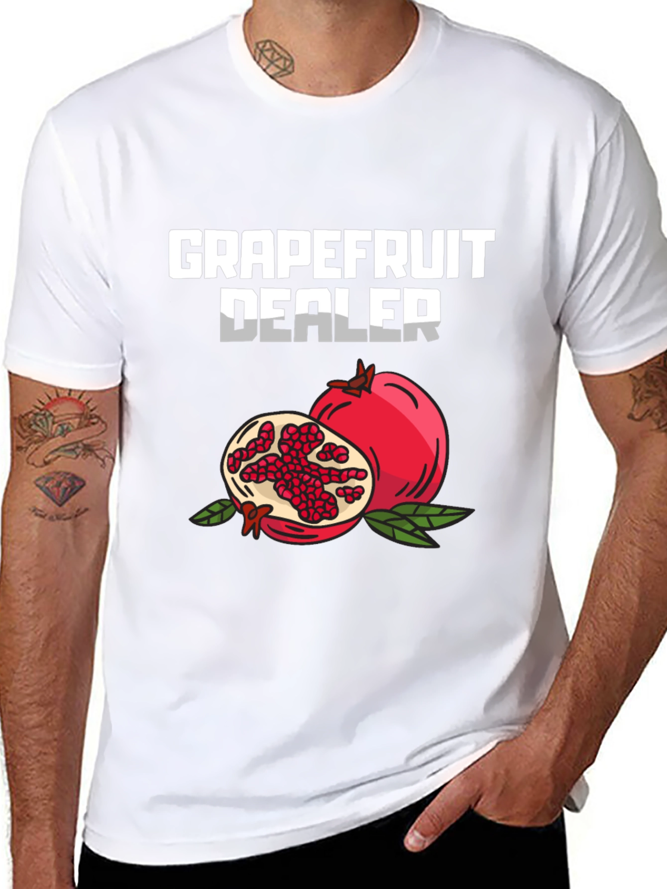 Grapefruit Dealer Graphic Tee - Funny Fruit Lover Shirt