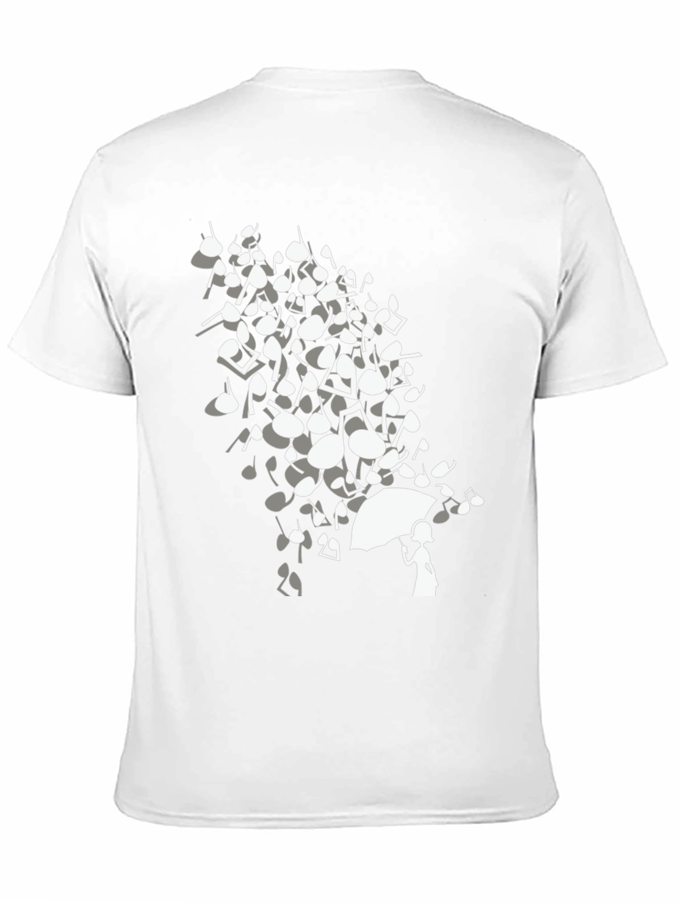 Musical Notes Umbrella Graphic T-Shirt