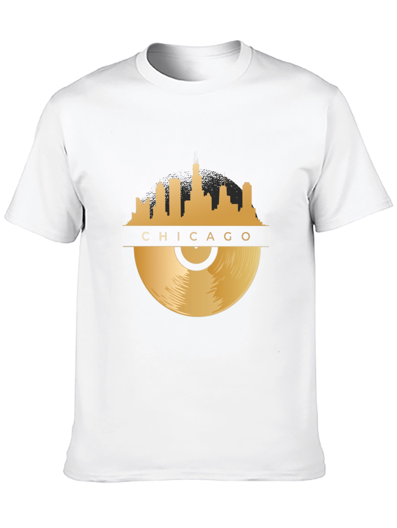 Chicago Skyline Record T-Shirt