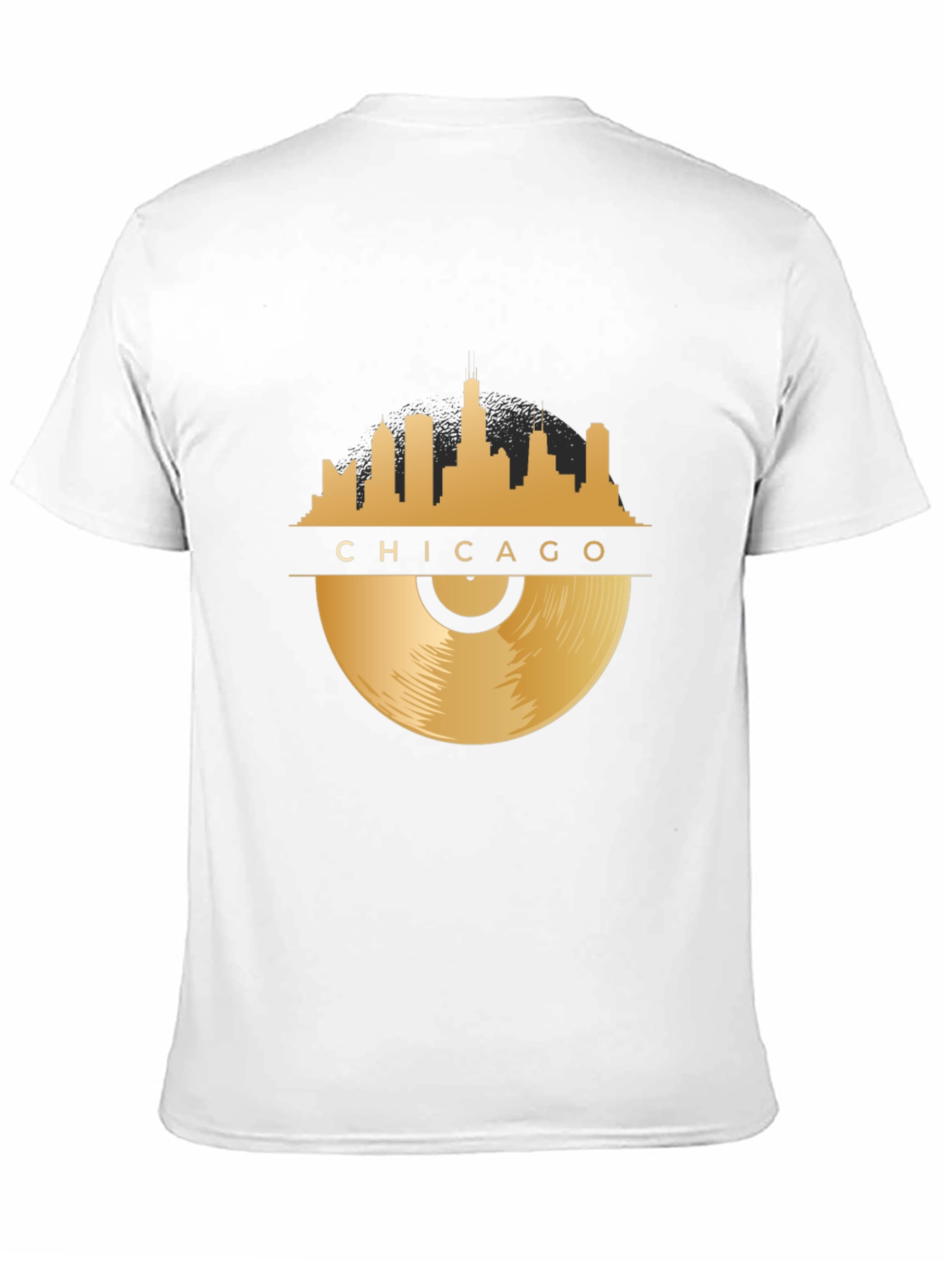 Chicago Skyline Record T-Shirt