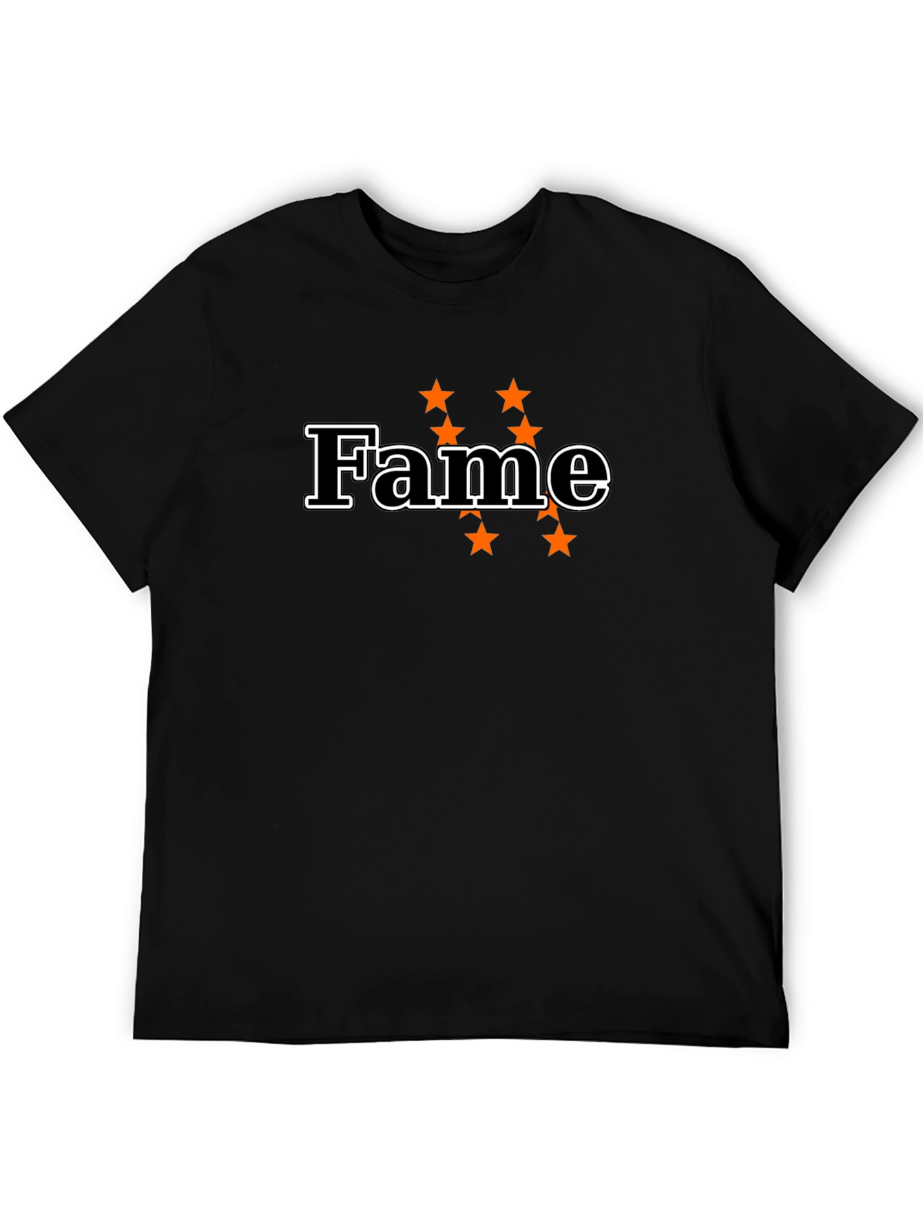 Fame Star Graphic Black T-Shirt