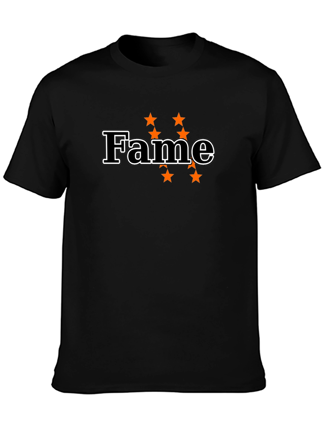 Fame Star Graphic Black T-Shirt