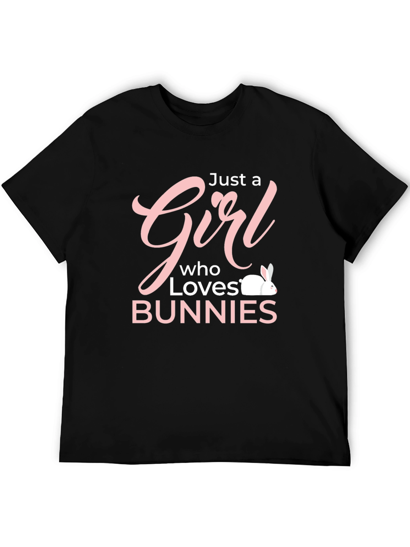 Just a Girl Who Loves Bunnies Graphic T-Shirt