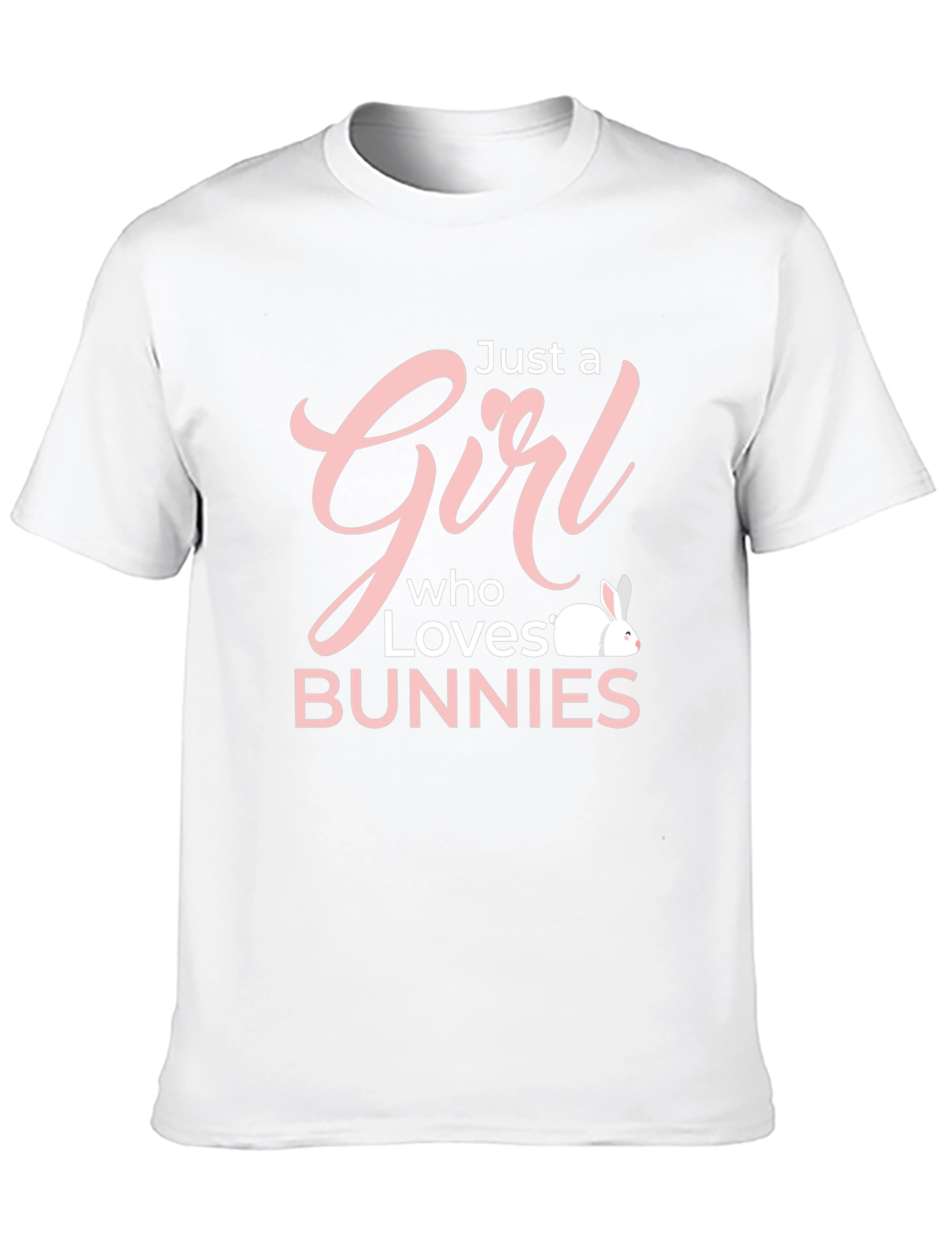 Just a Girl Who Loves Bunnies Graphic T-Shirt