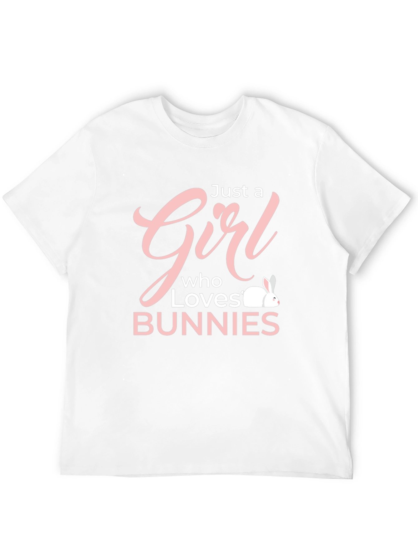 Just a Girl Who Loves Bunnies Graphic T-Shirt