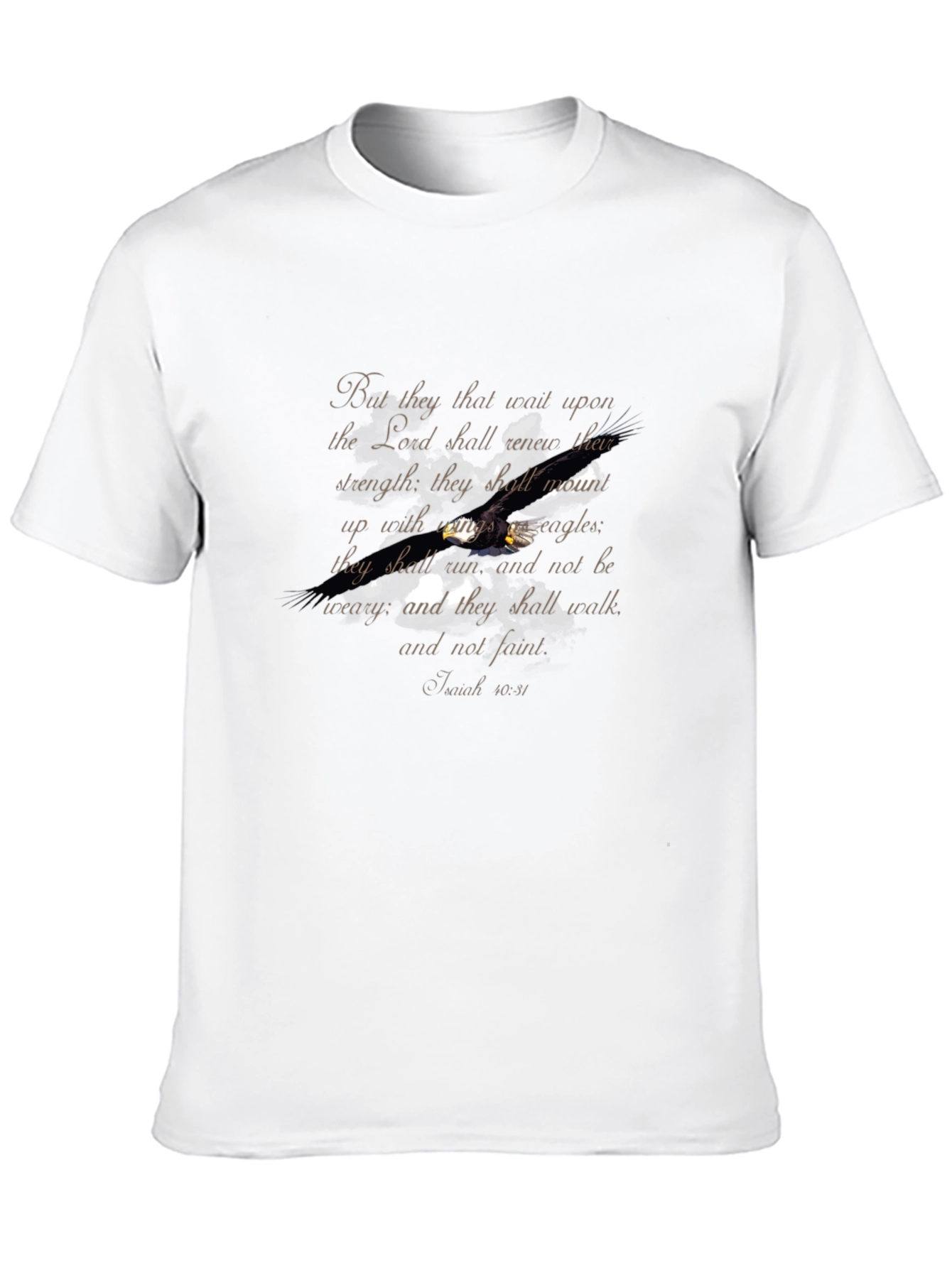 Eagle Scripture Black T-Shirt