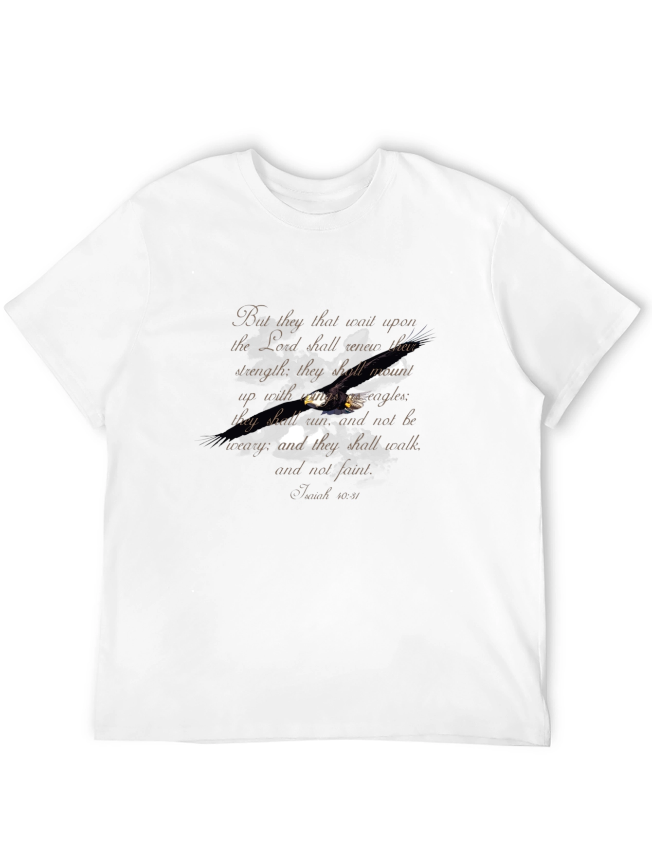 Eagle Scripture Black T-Shirt