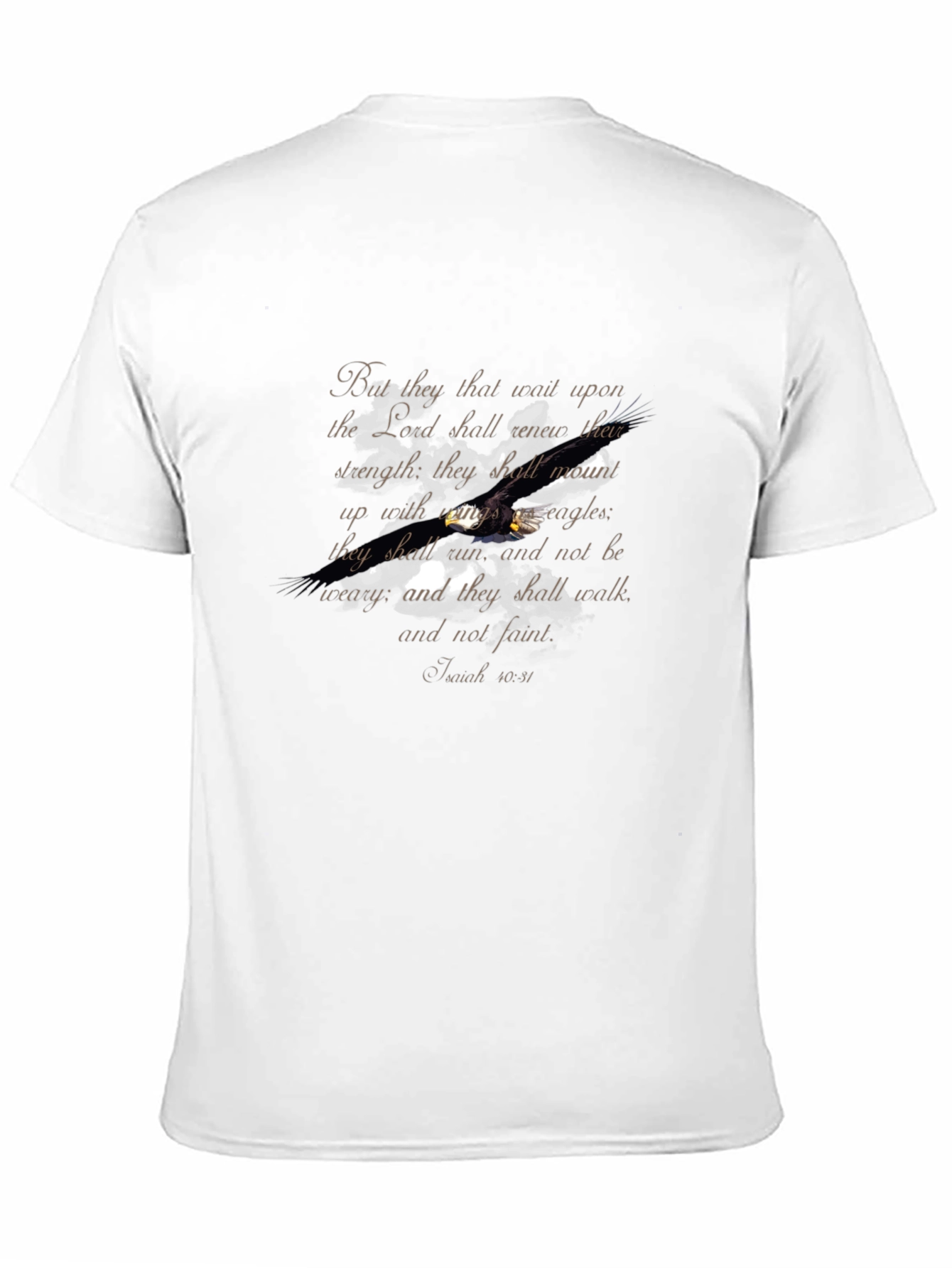 Eagle Scripture Black T-Shirt