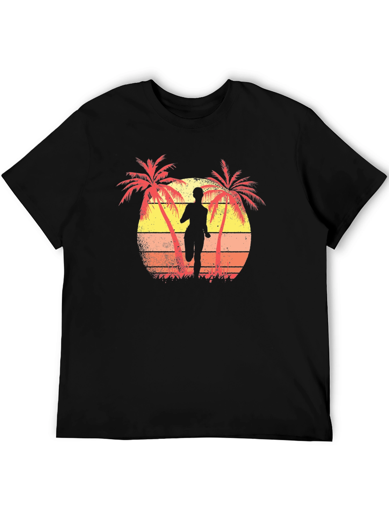 Retro Sunset Runner T-Shirt