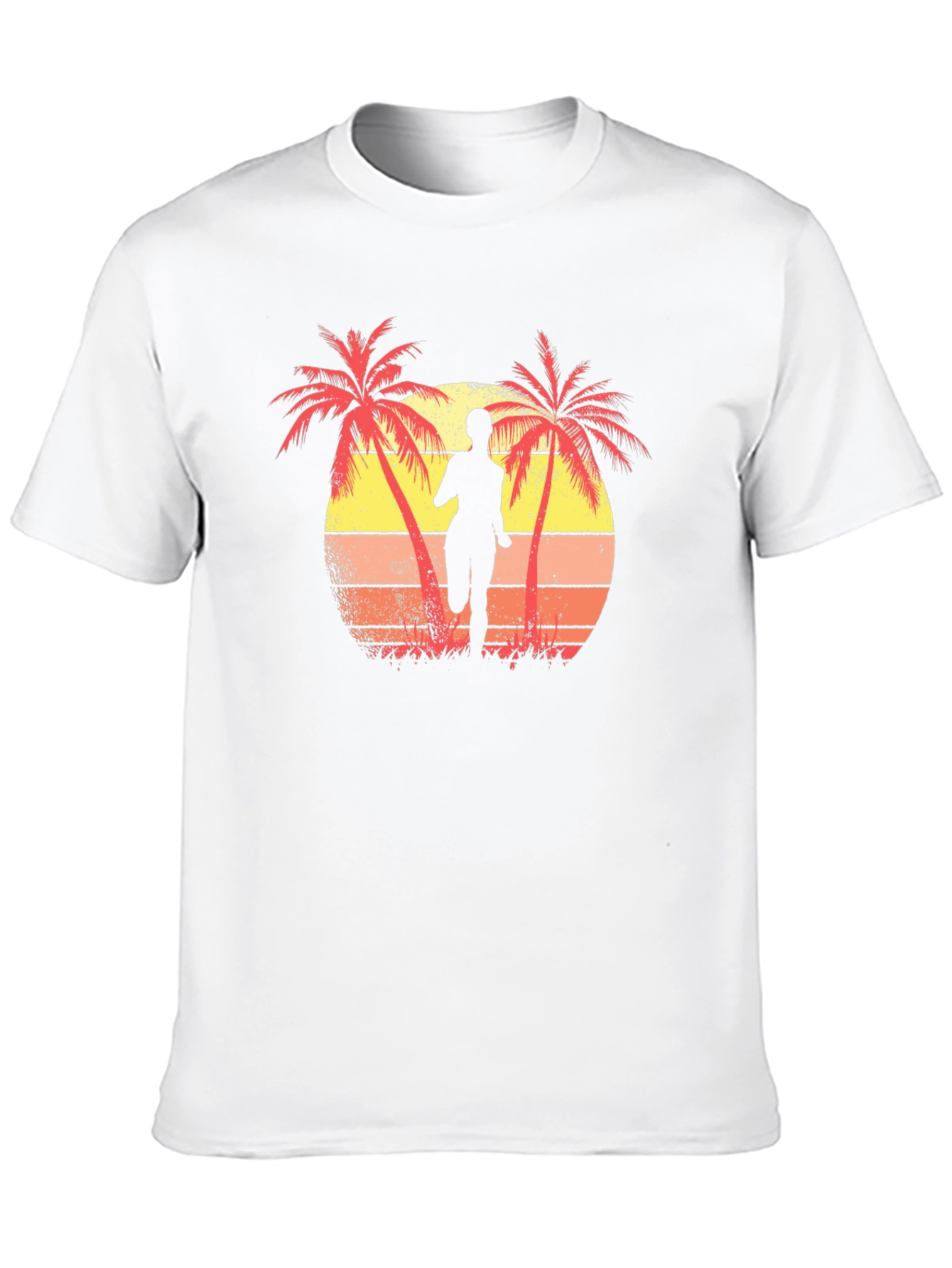 Retro Sunset Runner T-Shirt