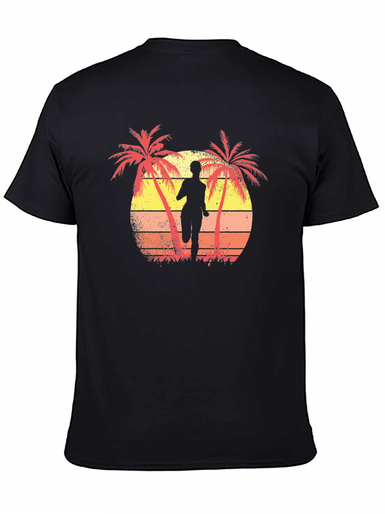 Retro Sunset Runner T-Shirt
