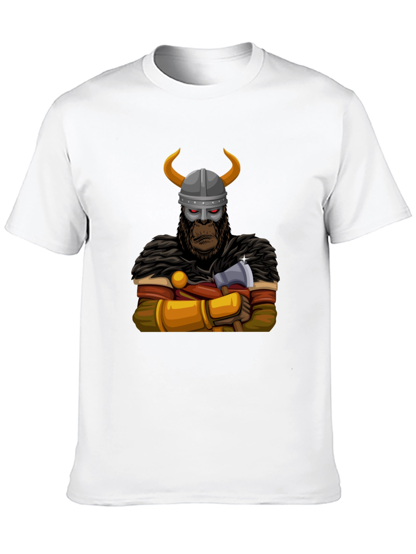 Viking Gorilla Graphic T-Shirt - Unique Design