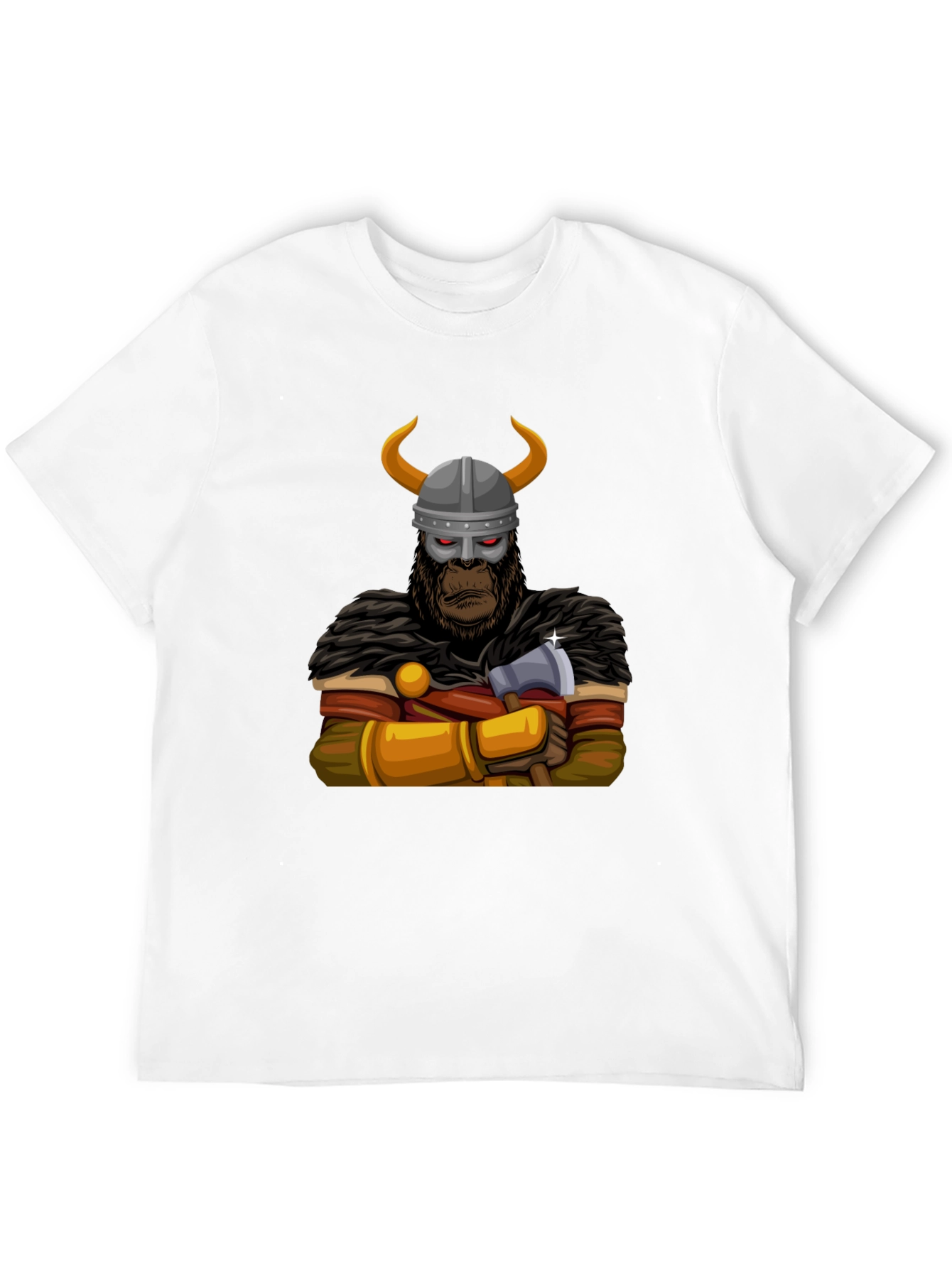 Viking Gorilla Graphic T-Shirt - Unique Design