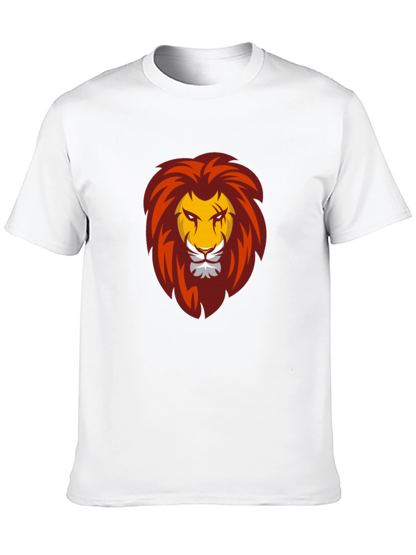 Bold Lion Graphic Tee - Black Cotton Comfort