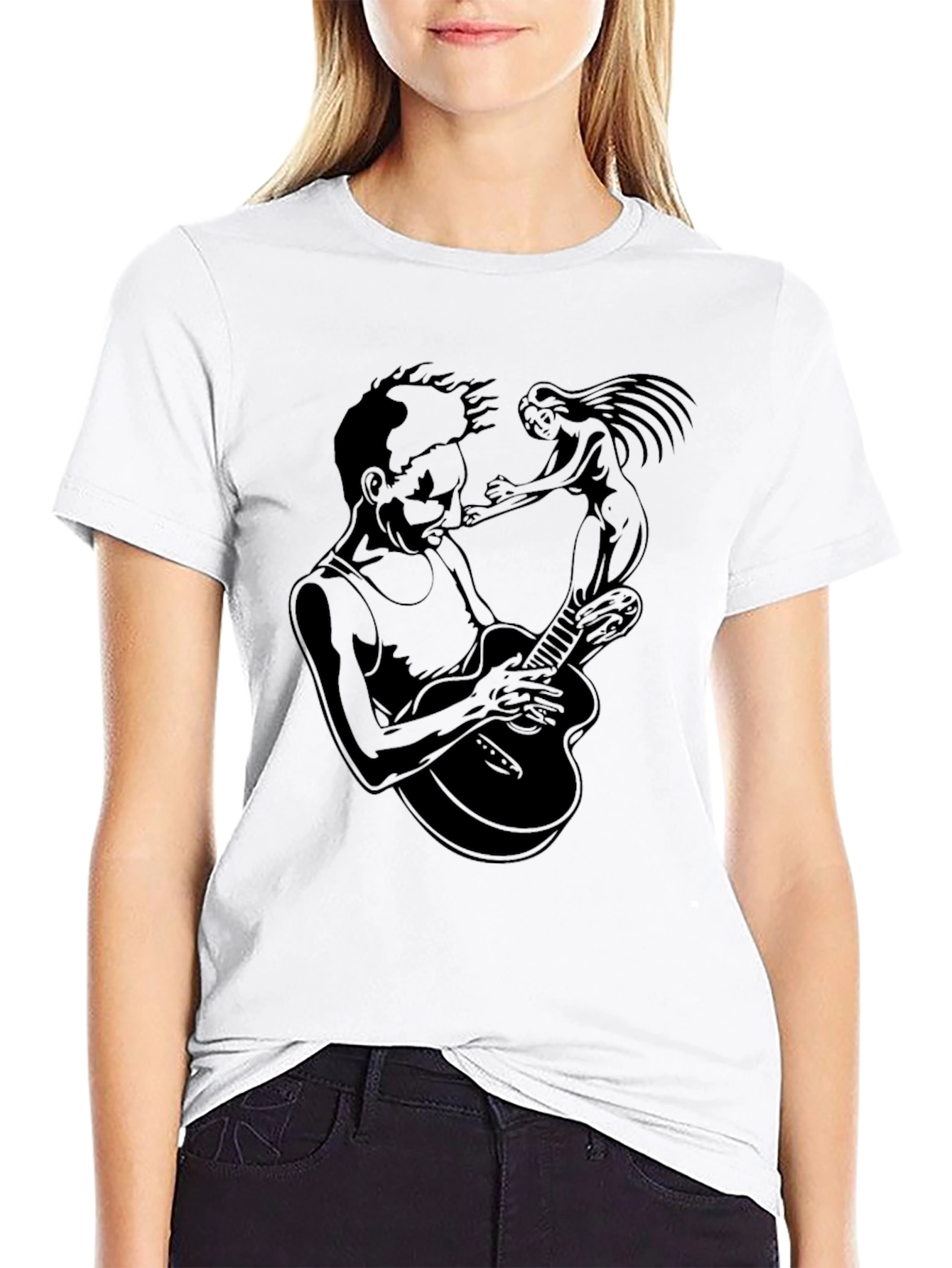 Guitarist & Muse Graphic Tee - Black