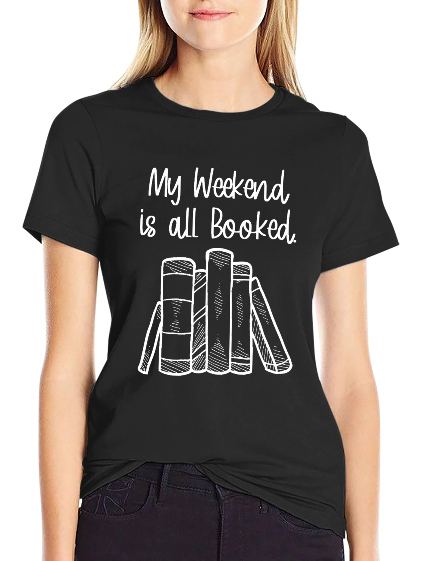 Booked Weekend Graphic T-Shirt