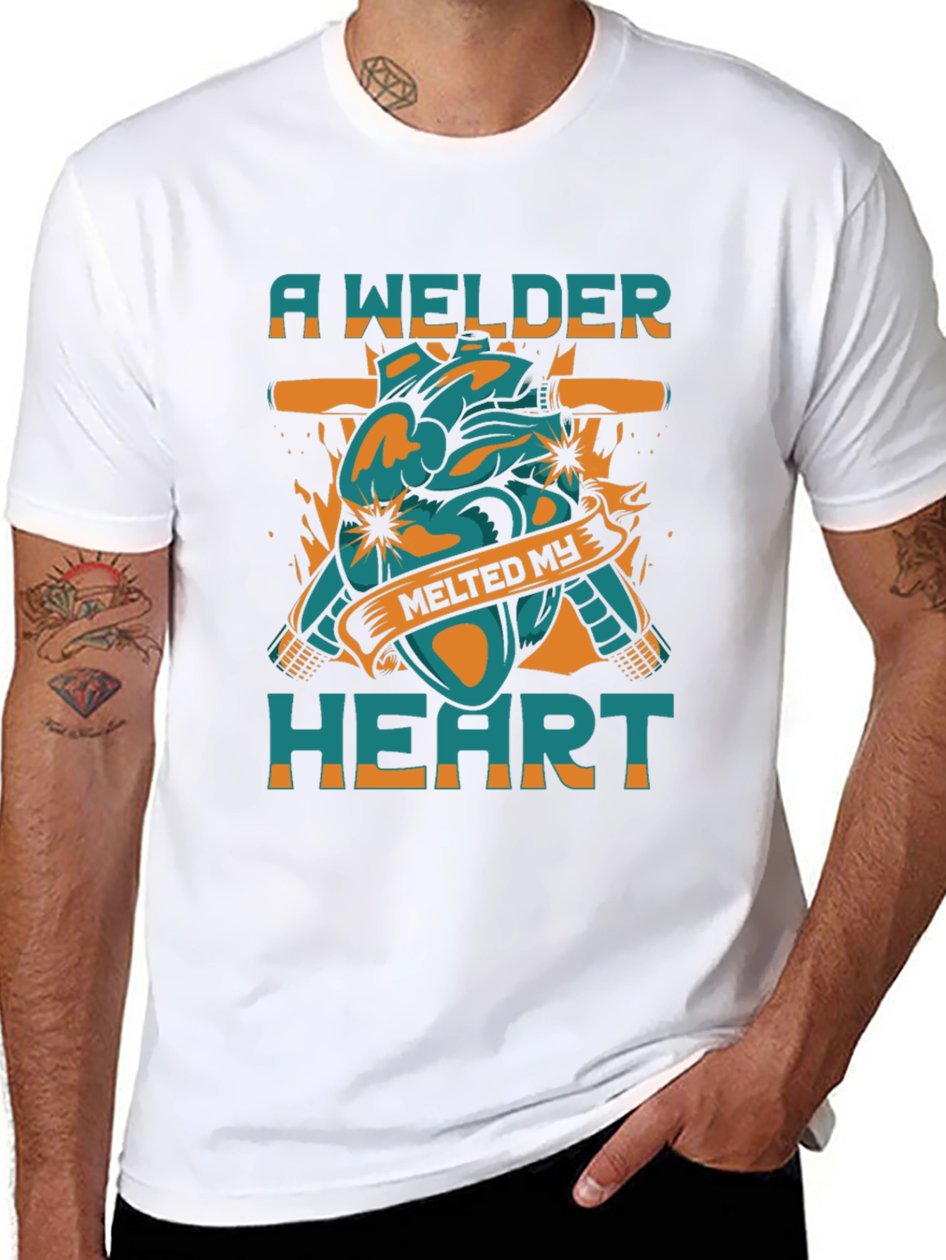 Welder Heart T-Shirt - Melts My Heart!