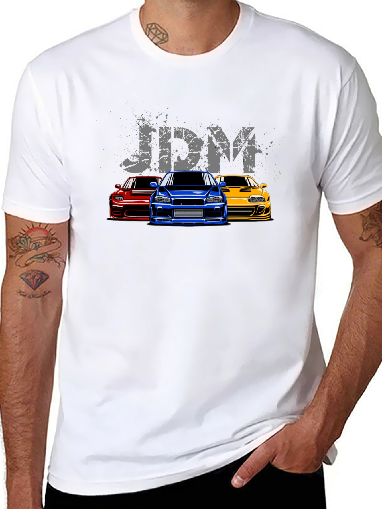 JDM Car Enthusiast Graphic T-Shirt - Black