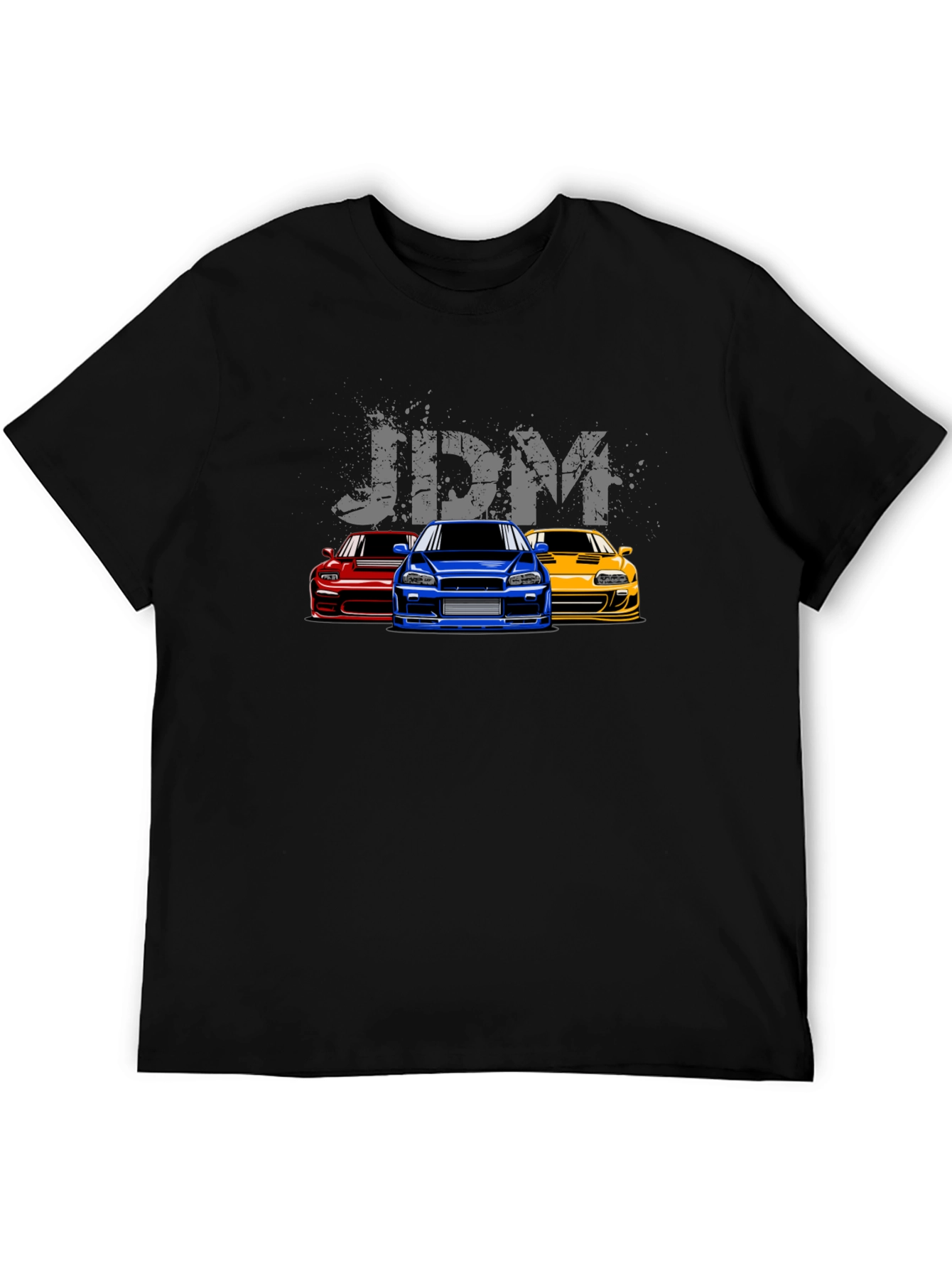 JDM Car Enthusiast Graphic T-Shirt - Black