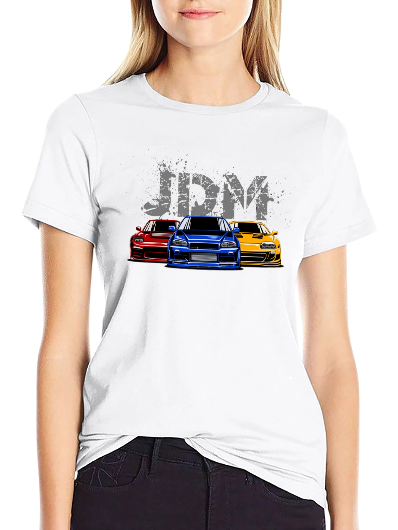 JDM Car Enthusiast Graphic T-Shirt - Black