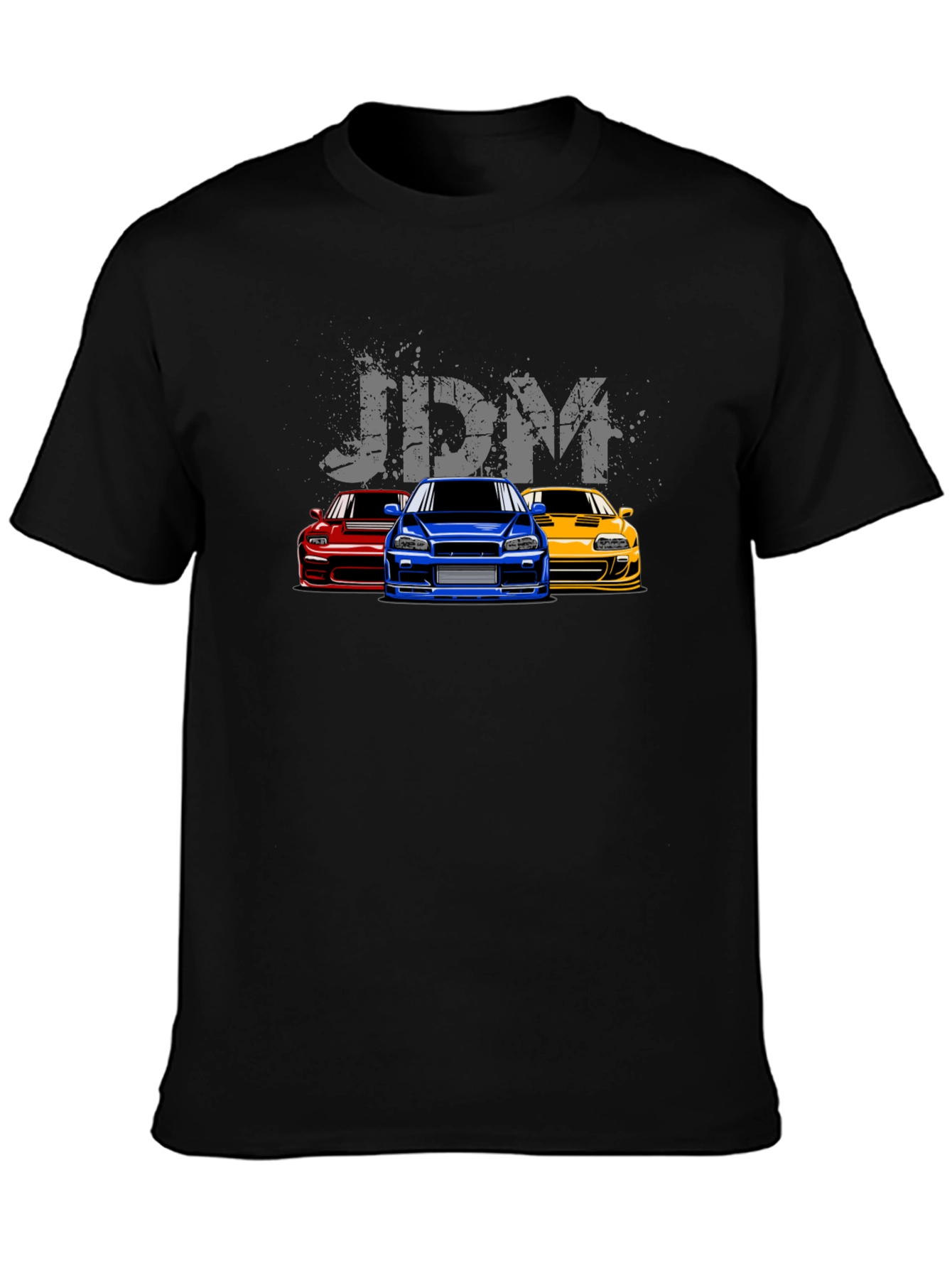 JDM Car Enthusiast Graphic T-Shirt - Black