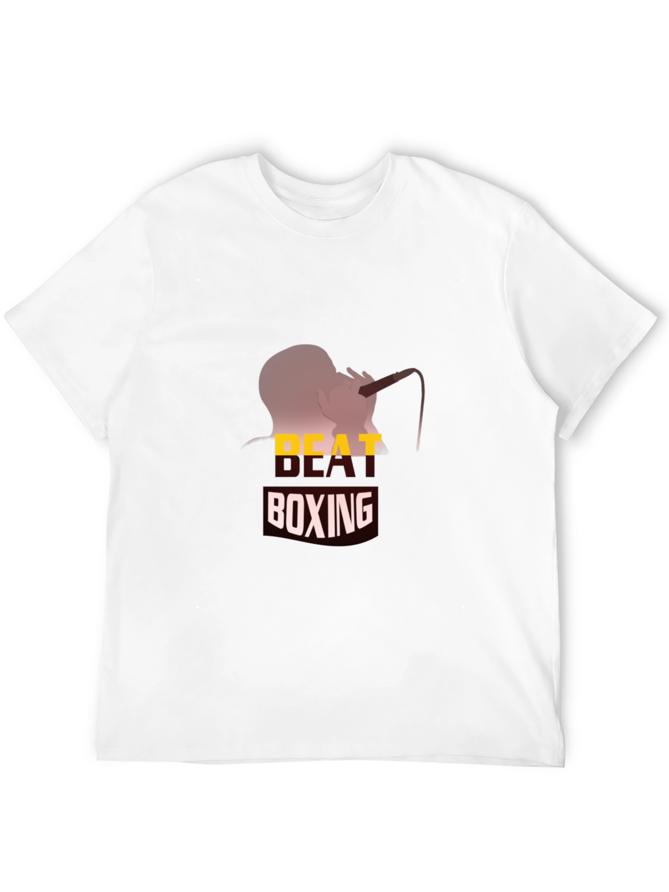 Beat Boxing Graphic Tee - Black Cotton T-Shirt