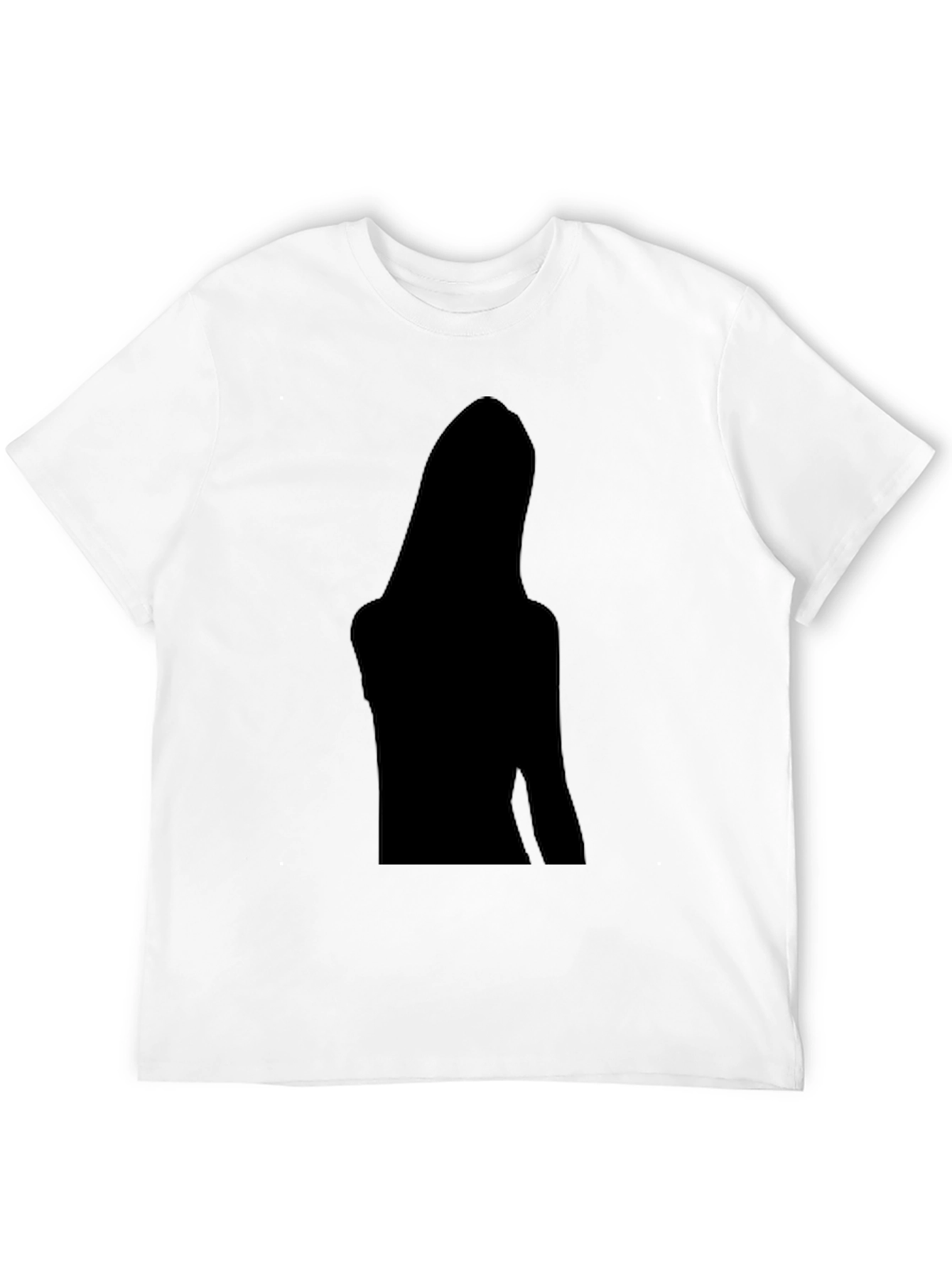 Black Graphic Tee - Silhouette Design