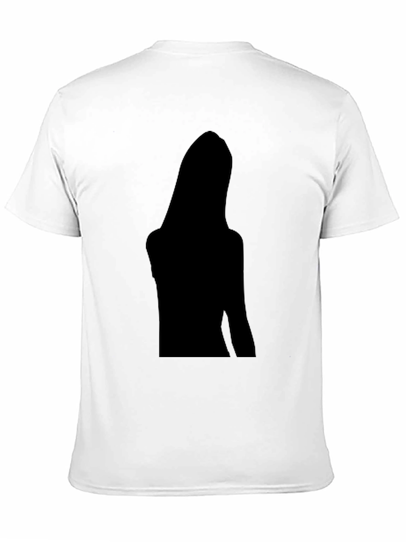 Black Graphic Tee - Silhouette Design