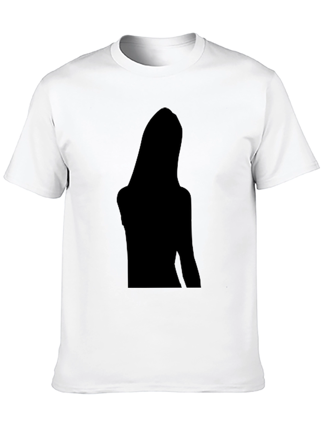 Black Graphic Tee - Silhouette Design