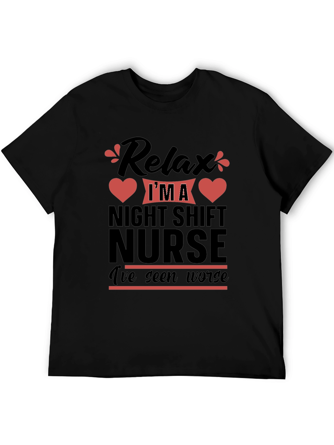 Relax Night Shift Nurse T-Shirt Funny Nurse Tee