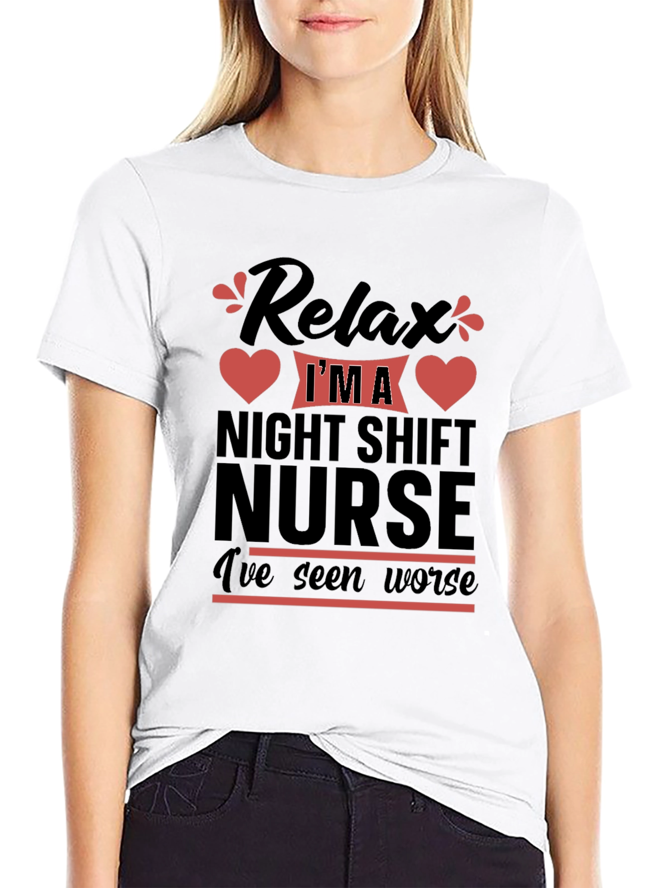 Relax Night Shift Nurse T-Shirt Funny Nurse Tee